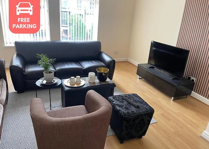 Stylish 1-Bed Apt - Sleeps 4 - Parking - Wifi